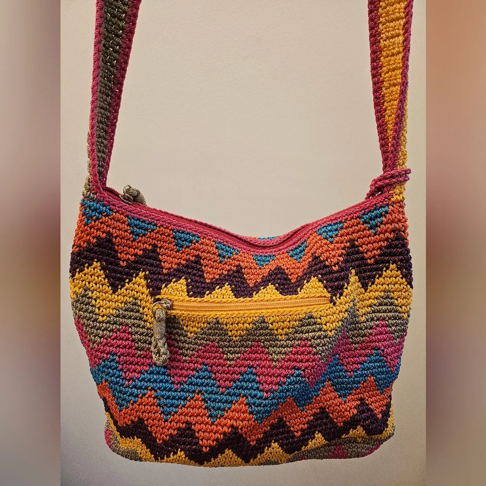 The Sak Rainbow Crochet Shoulder Bag - Picture 9 of 11